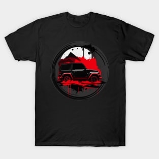 Jeep Vehicle Dark Black design T-Shirt